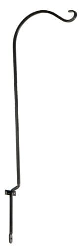 The Hookery Fence & Deck Rail Hook Wild Bird Accessories - Black - 7/16 X 36 In
