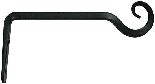 The Hookery Straight Hanger Upturn Hook Wild Bird Accessories - Black - 6 In - 12 Pack