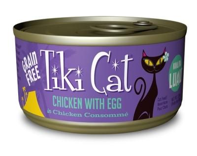 Tiki Cat Koolina Lua Canned Cat Food - Chicken with Egg - Case of 12
