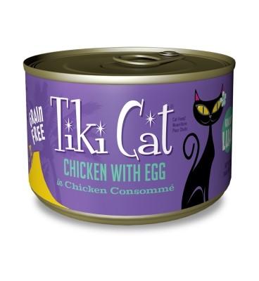 Tiki Cat Koolina Lua Canned Cat Food - Chicken with Egg - Case of 8