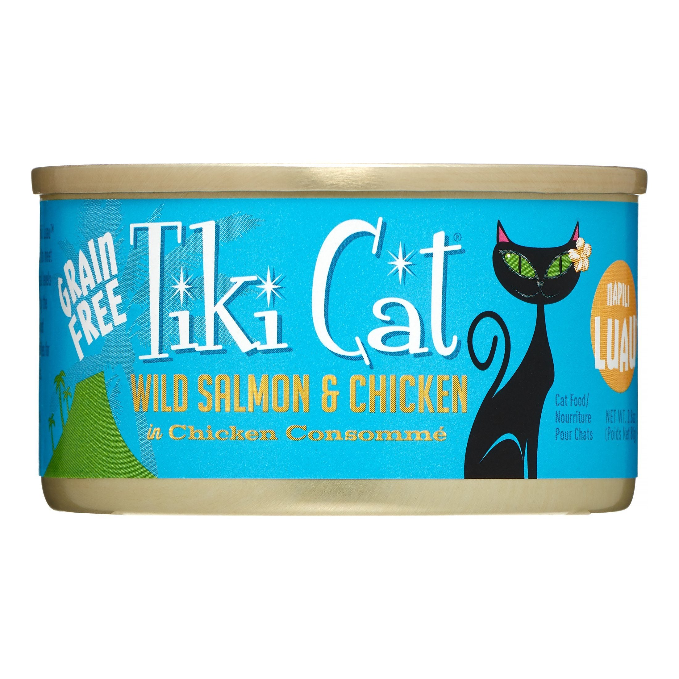 Tiki Cat Napili Lua Canned Cat Food - Salmon & Chicken - Case of 12