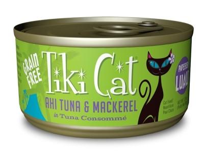 Tiki Cat Papeeko Lua Canned Cat Food - Ahi Tuna & Mackeral - Case of 12
