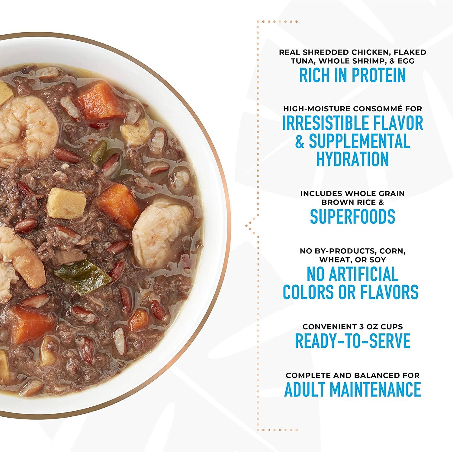 Tiki Dog Wholefoods Chicken & Tuna / Tuna Consommé Canned Dog Food - 3 oz Cans - Case of 4