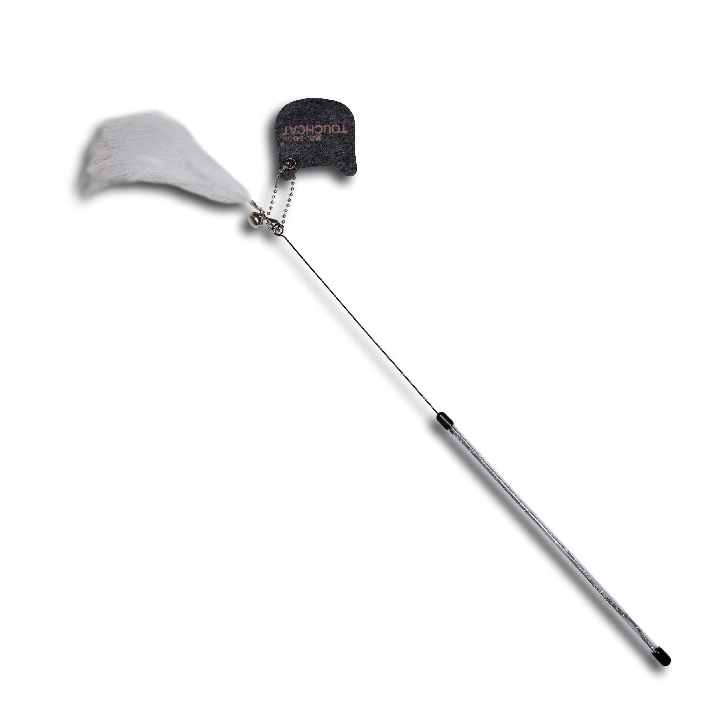 Touchcat Feather Duster Cat Teaser wand Black