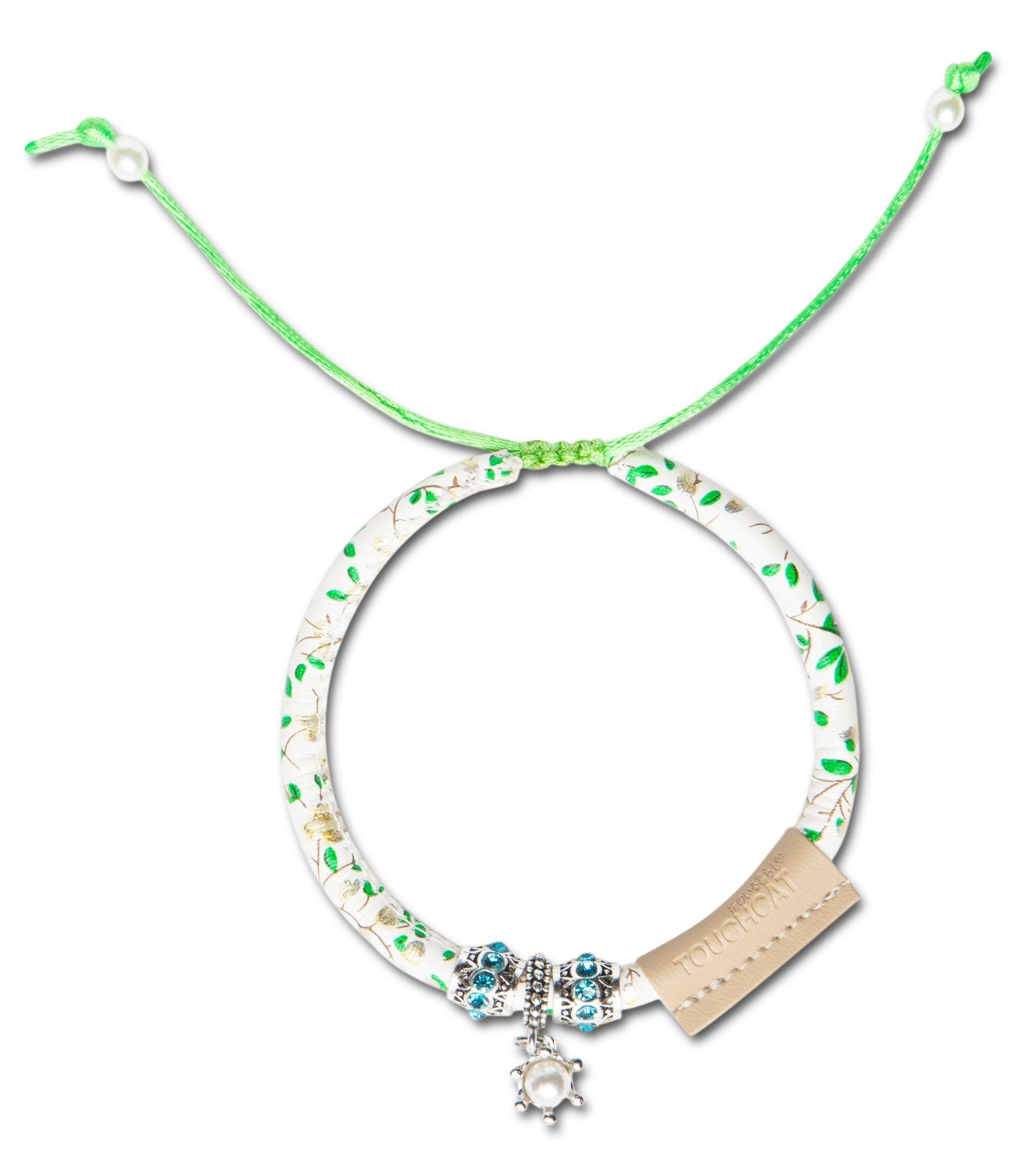 Touchcat Lucky Charms Designer Cable Necklace Cat Collar Green 