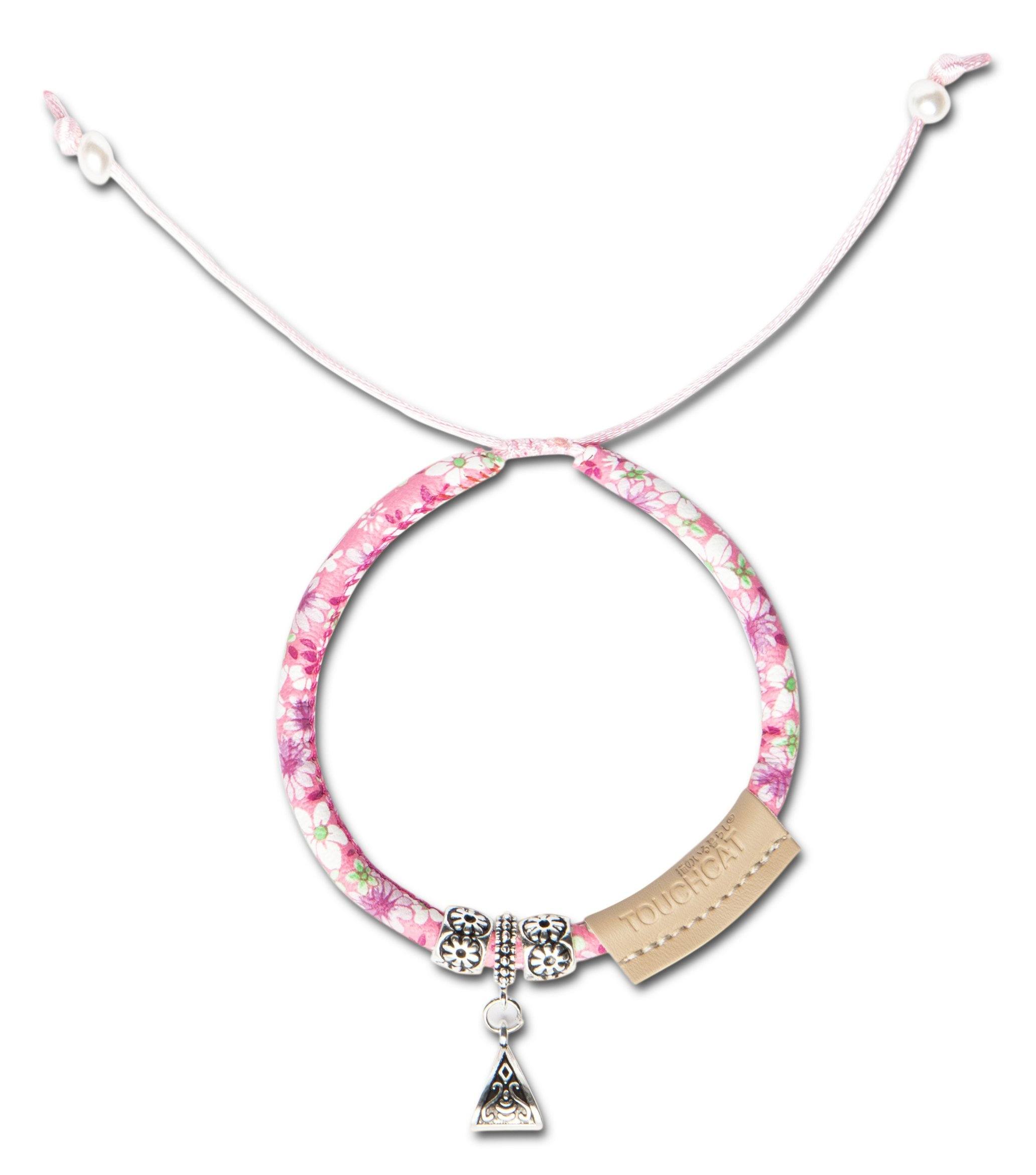 Touchcat Lucky Charms Designer Cable Necklace Cat Collar Pink 