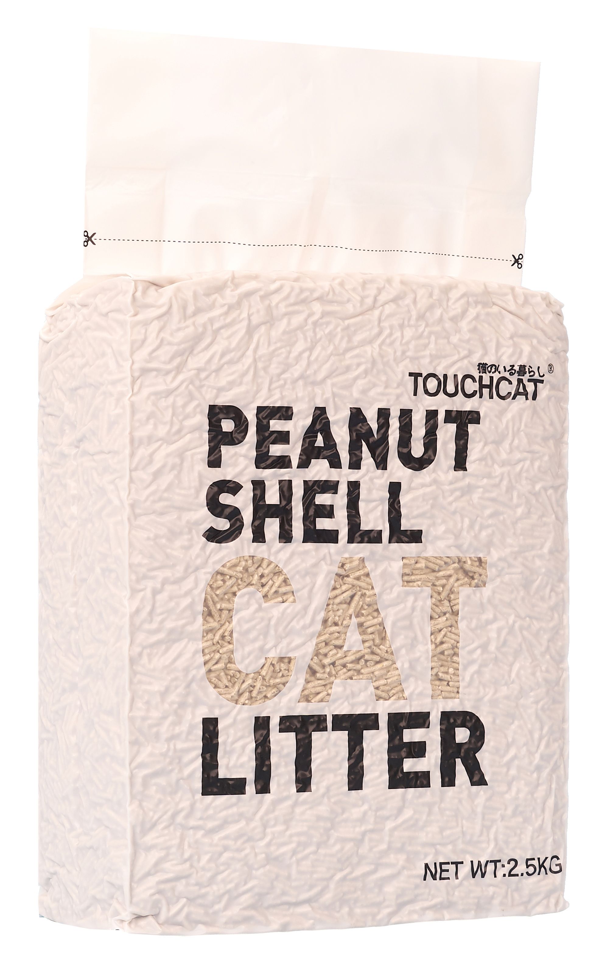 Touchcat ® High-Clumping Eco-Friendly Peanut Shell Kitty Cat Litter Default Title