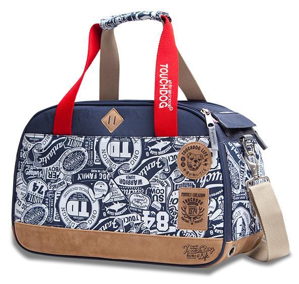 Touchdog Airline Approved Around-The-Globe Passport Designer Pet Carrier Blue