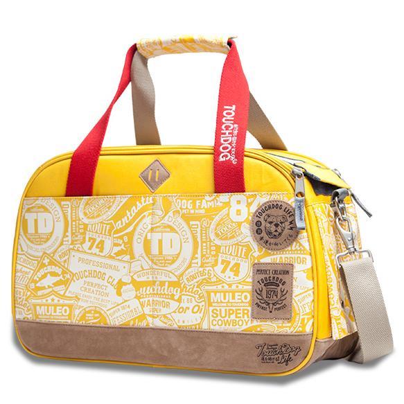 Touchdog Around-The-Globe Passport Airlined Approved Pet Carrier Yellow