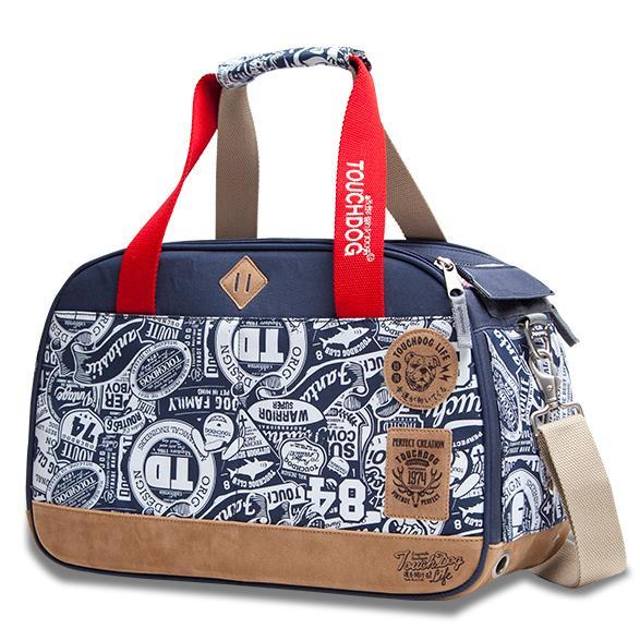 Touchdog Around-The-Globe Passport Airlined Approved Pet Carrier Blue