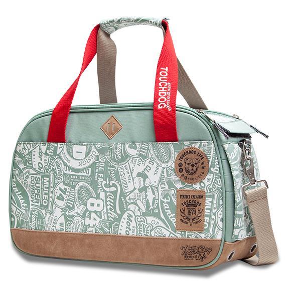 Touchdog Around-The-Globe Passport Airlined Approved Pet Carrier Green