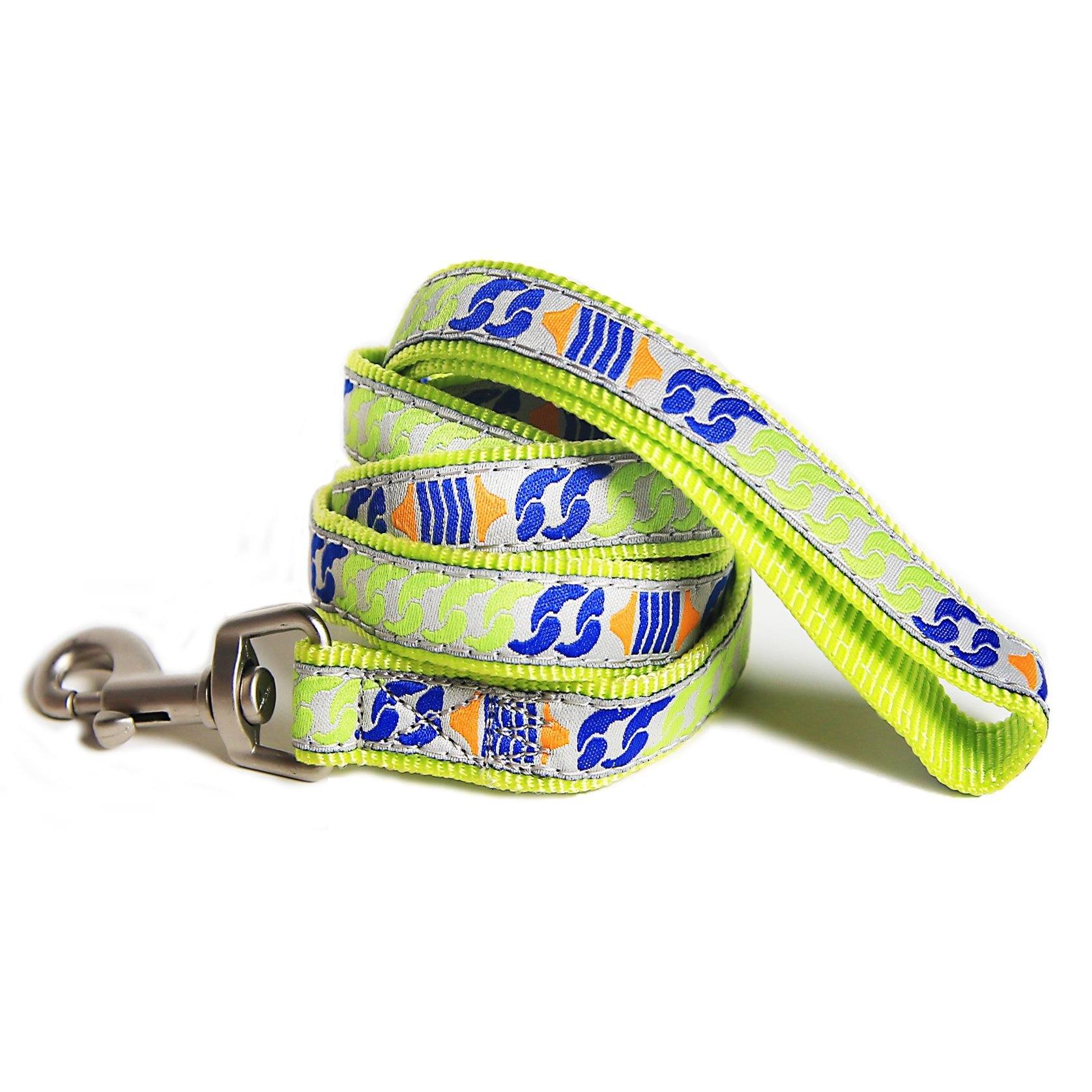 Touchdog 'Chain Printed' Tough Stitched Dog Harness and Leash