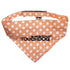 Touchdog Designer Hook-and-Loop Pet Bandana - Peach