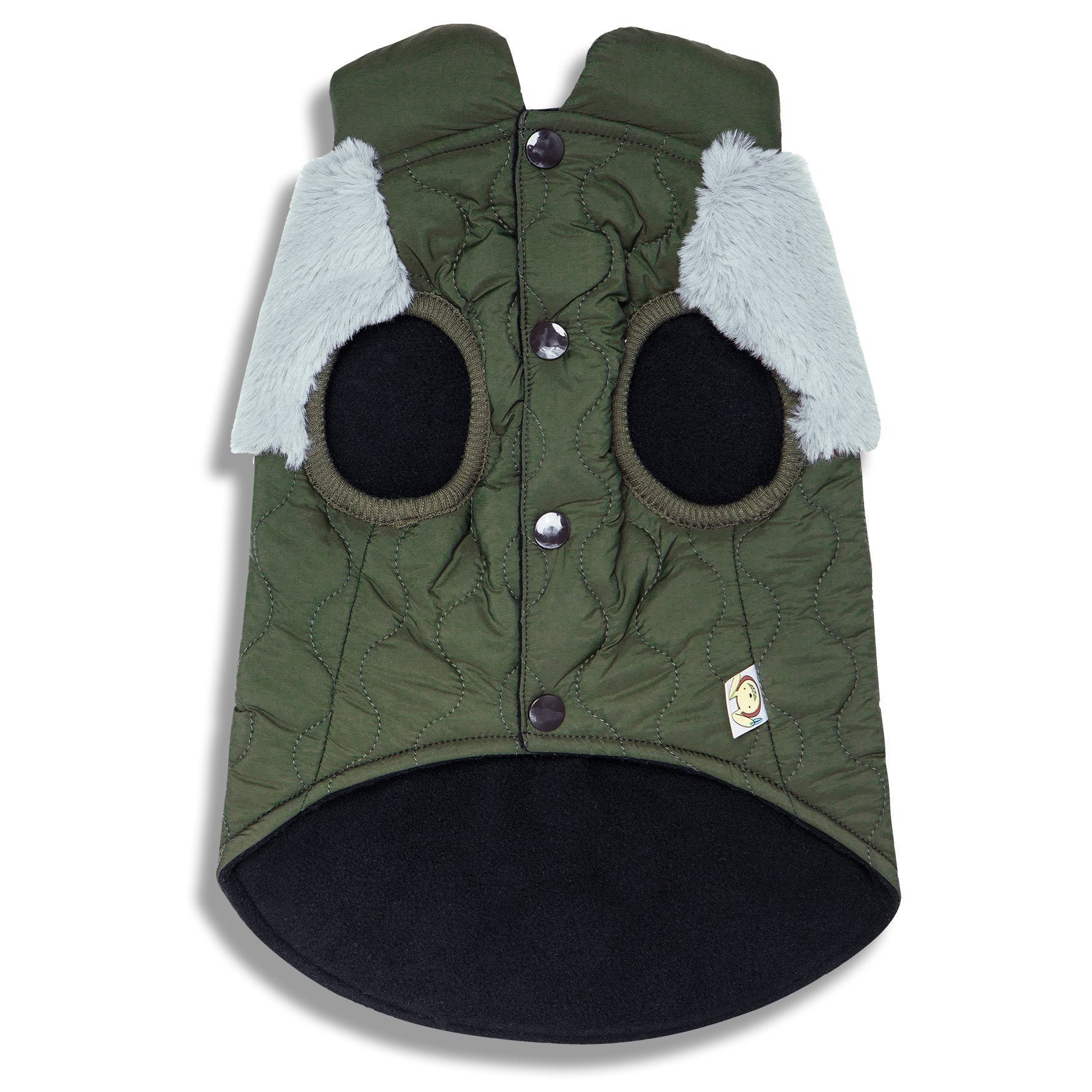 Touchdog 'Furrost-Bite' Fur and Fleece Designer Fashion Dog Jacket
