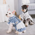 Touchdog 'I love Poochi' Classical Plaid Fashion Designer Dog Dress