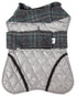 Touchdog ® 2-In-1 Windowpane Plaid Matching Dog Jacket and Reversible Dog Mat