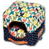 Touchdog ® 'Chirpin-Avery' 2-in-1 Collapsible Squared Dog and Cat Bed Butterfly Pattern