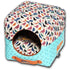 Touchdog ® 'Chirpin-Avery' 2-in-1 Collapsible Squared Dog and Cat Bed Bird Pattern