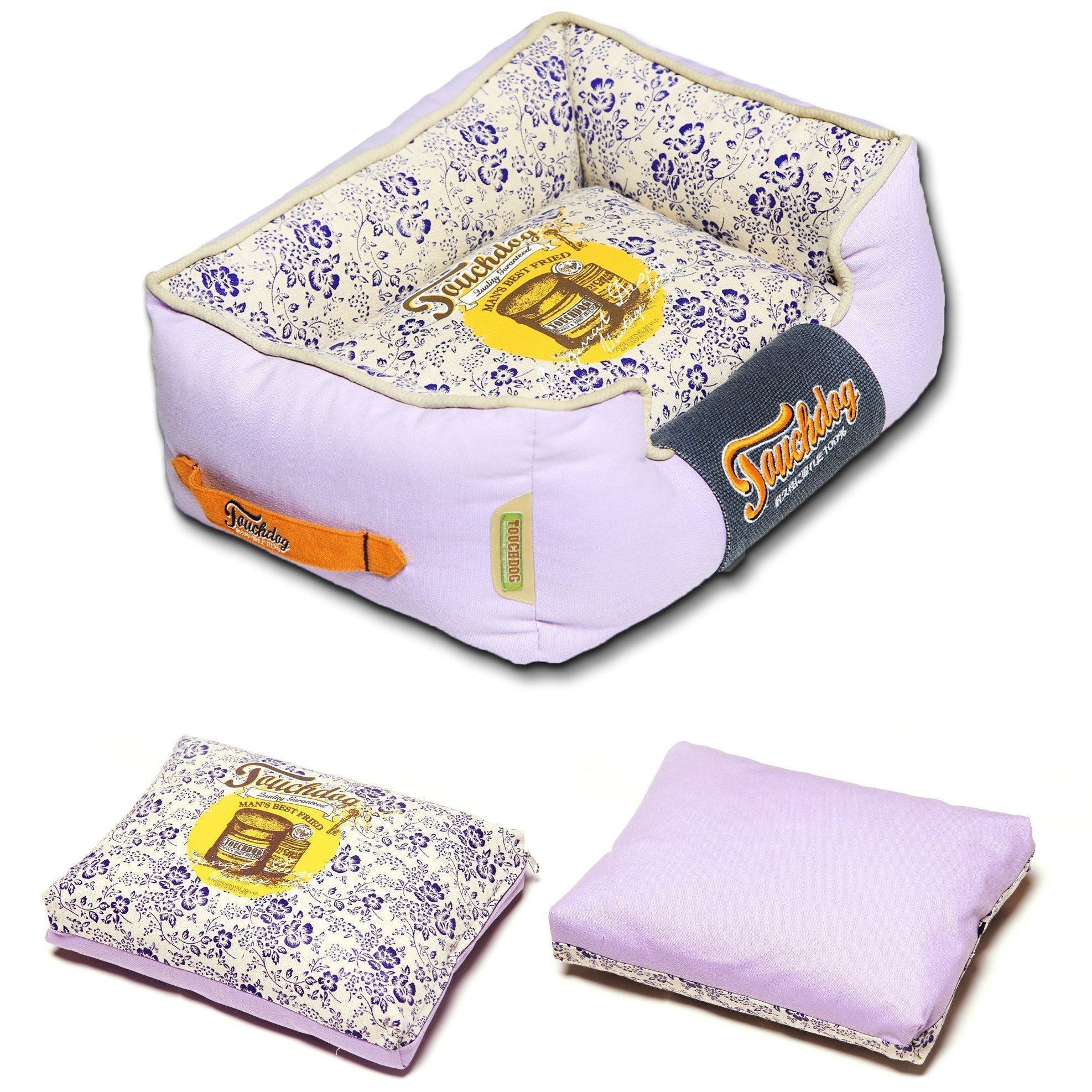 Touchdog ® 'Floral-Galoral' Designer Rectangular Dog Bed  