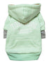 Touchdog ® Hampton Beach Ultra-Soft Blasted Cotton Hooded Dog Sweater Large Green