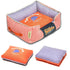 Touchdog ® 'Polka-Striped' Rectangular Designer Premium Dog Bed