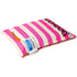 Touchdog ® 'Polo-Zippered' Machine-Washable Cushioned Pillow Dog Bed Large Pink, White
