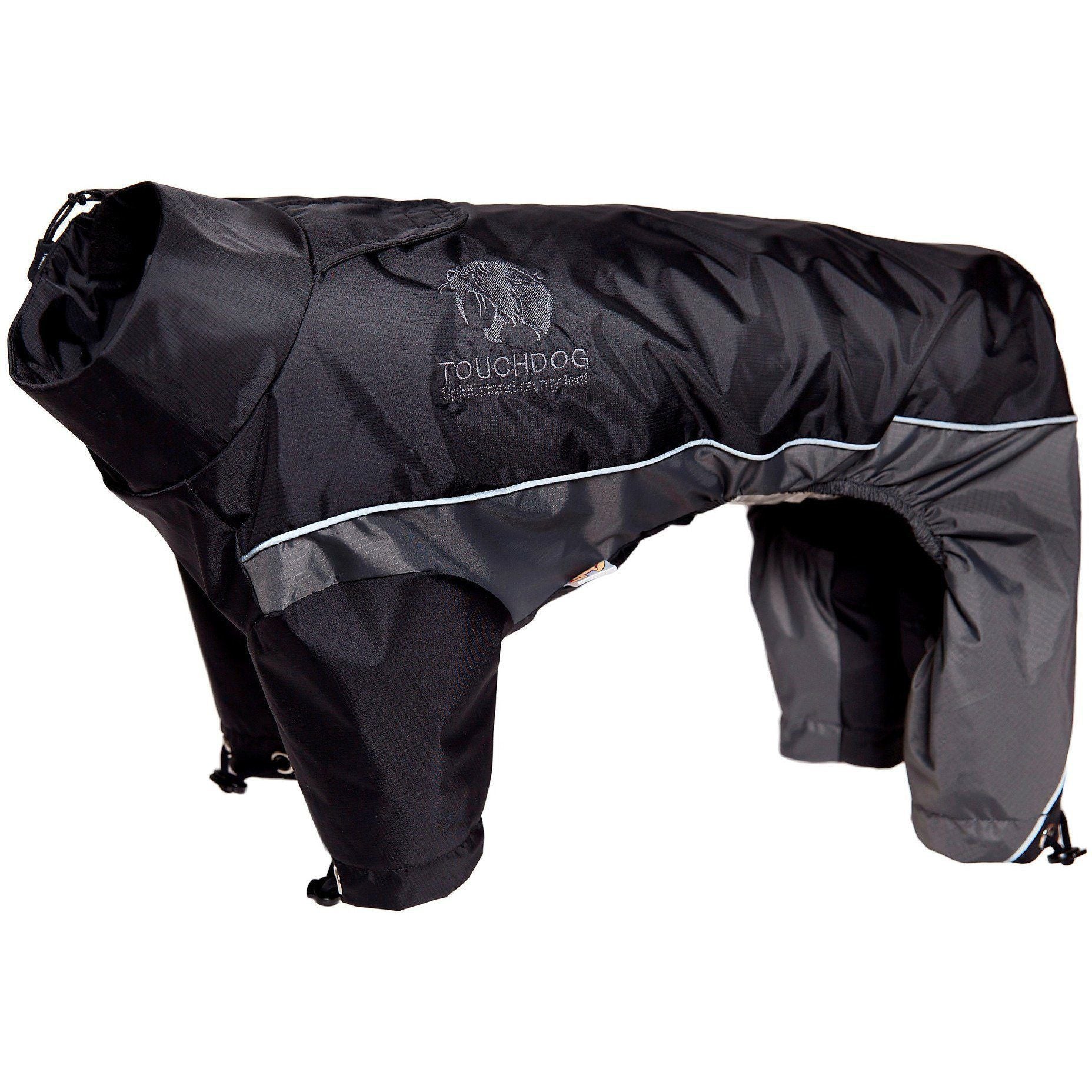 Touchdog ® Quantum-Ice Adjustable and Reflective Full-Body Winter Dog Jacket X-Small Black, Grey