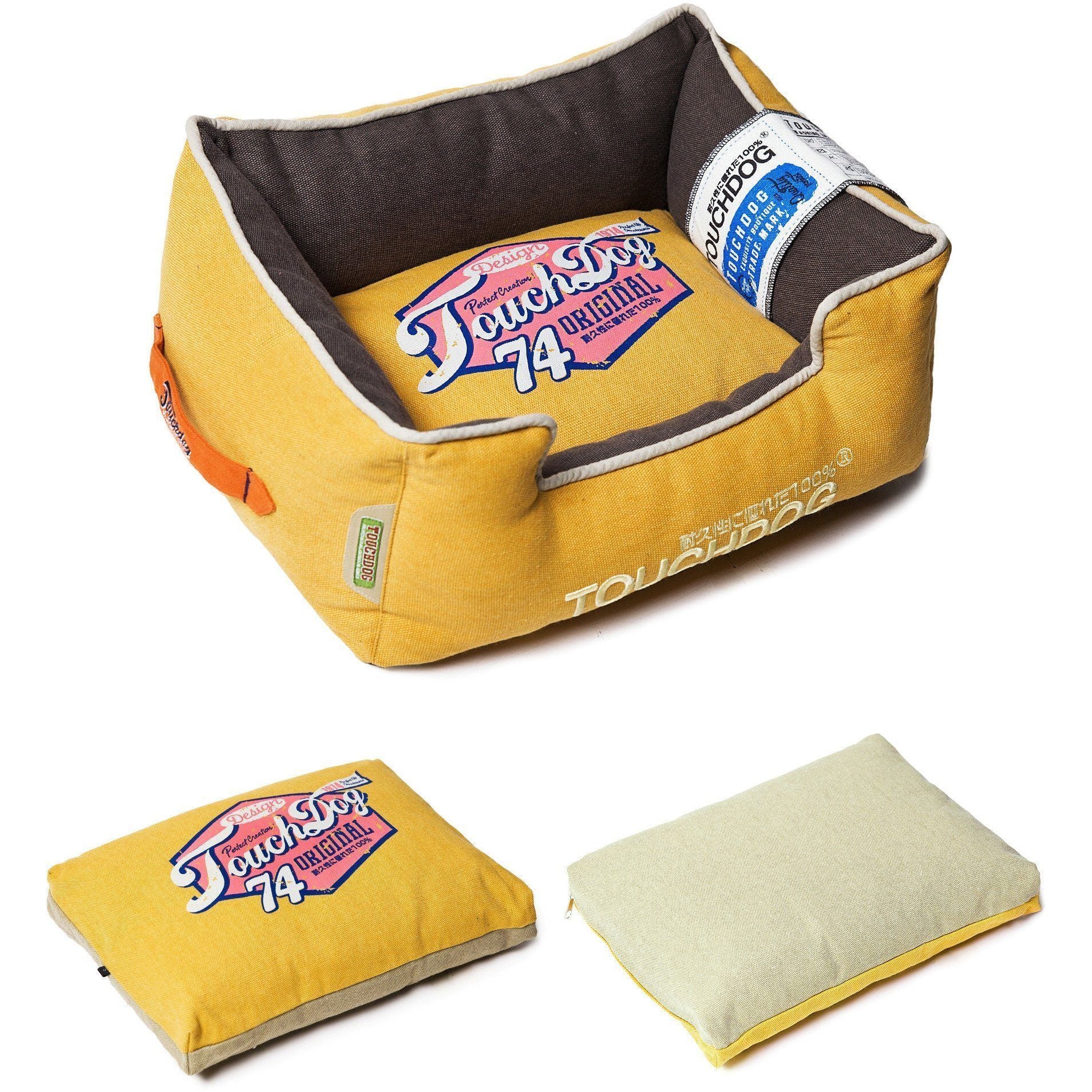 Touchdog ® 'Sporty Vintage' Original Reversible Rectangular Designer Dog Bed