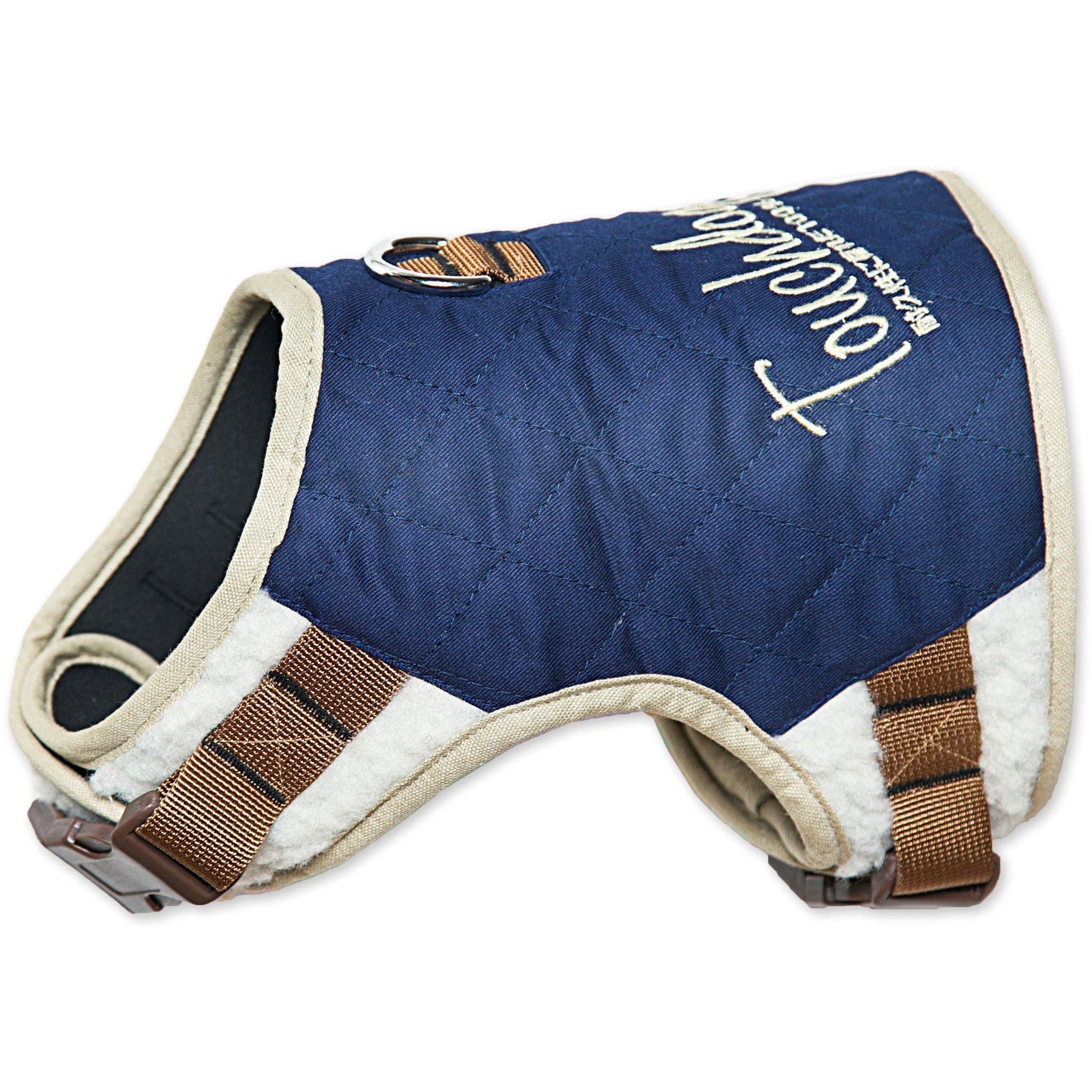 Touchdog ® 'Tough-Boutique' 2-in-1 Adjustable Fashion Dog Harness and Leash X-Small Royal Blue