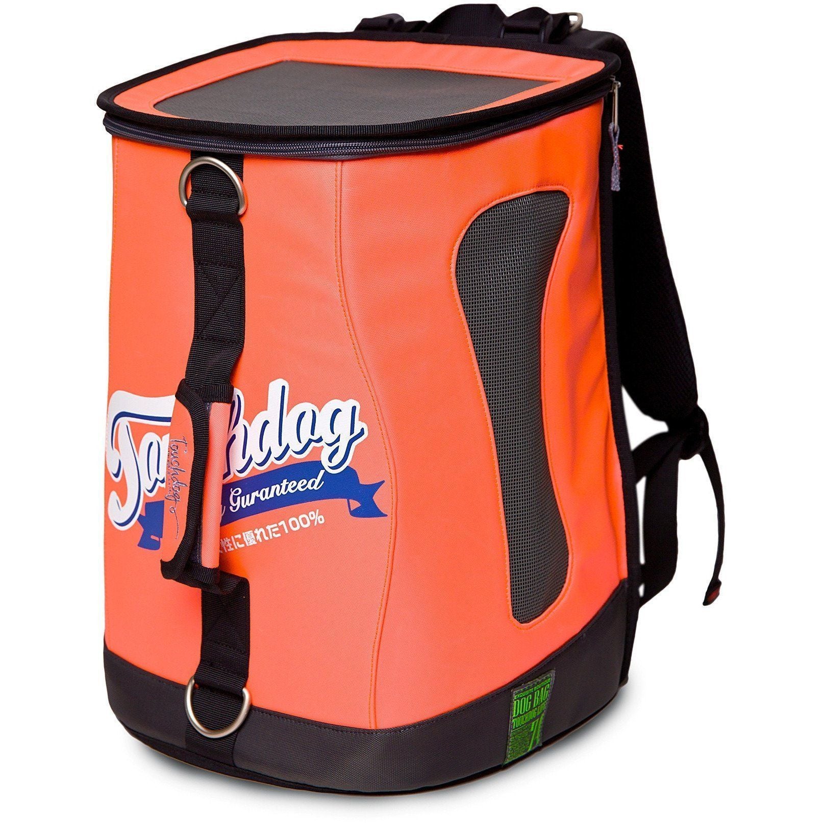 Touchdog ® 'Ultimate-Travel' 3-in-1 Airline Approved Backpack Dog Carrier Cantaloupe Orange