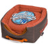 Touchdog ® 'Vintage Squared' 2-in-1 Convertible and Collapsible Dog and Cat Bed Grenadine, Dark Brown