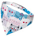 Touchdog ®'Head-Popper' Fashion Designer Printed Hook-and-Loop Dog Bandana Blue Small