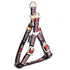 Touchdog Tough Stitched Durable Embroidered Leash and Harness - Black Medium