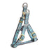 Touchdog Tough Stitched Durable Embroidered Leash and Harness - Blue Medium