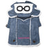 Touchdog 'Tuskegee' Aero-Vintage Designer Fashion Winter Dog Coat X-Small Blue