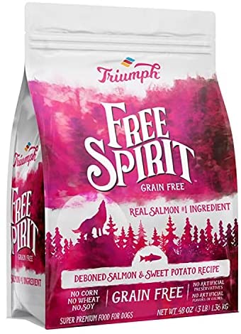 Triumph Grain-Free Spirit Salmon & Sweet Potato Dry Dog Food - 26 lb Bag