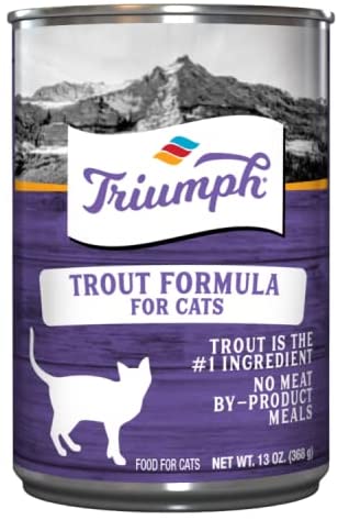 Triumph Natural Trout Canned Cat Food - 13 oz - Case of 12