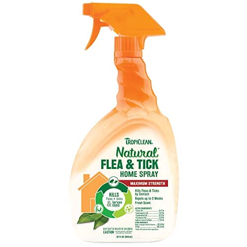 Tropiclean Flea & Tick Spray for Home for Cats and Dogs - 32 Oz