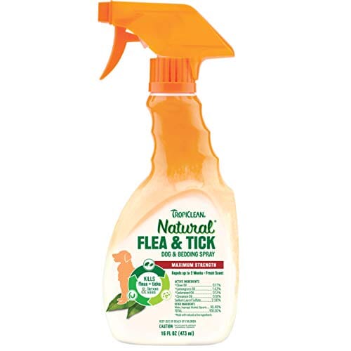 Tropiclean Flea & Tick Spray for Pets for Cats and Dogs - 16 Oz