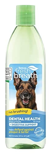 Tropiclean Fresh Breath Oral Care Dental Health Solution Plus Digestive Support - 16 Oz