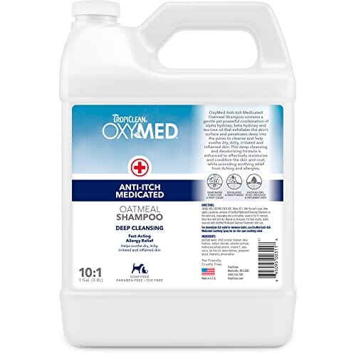 Tropiclean Oxy-Med Cat and Dog Shampoo - 1 Gal