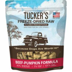 Tucker's Dog Freeze-Dried Food Beef Pumpkin - 14 Oz