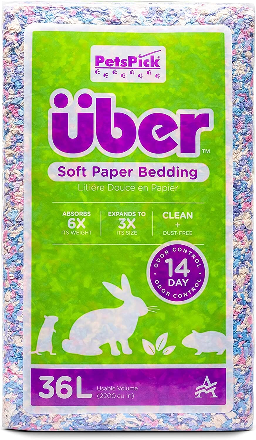 Uber Soft Paper Pet Bedding - Confetti - 36 L