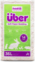 Uber Soft Paper Pet Bedding - White - 36 L