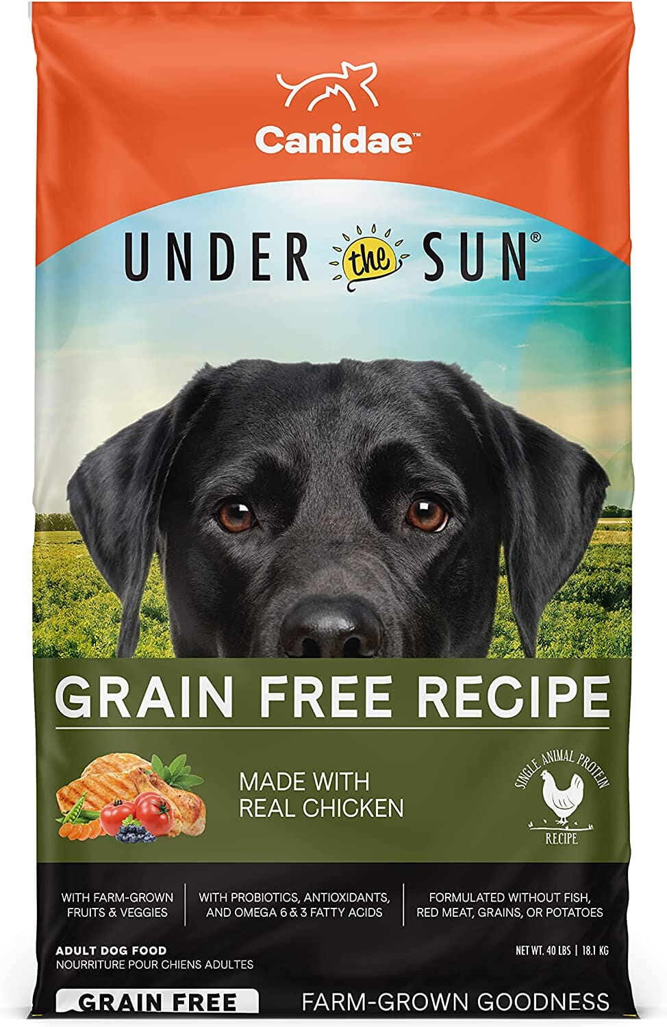Under The Sun Grain-Free Dry Dog Food - Chicken - 40 Lbs