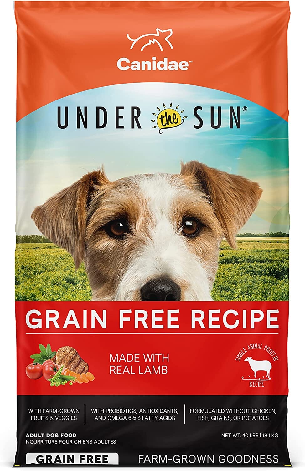 Under The Sun Grain-Free Dry Dog Food - Lamb - 40 Lbs