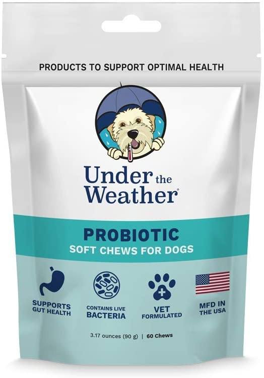 Under the Weather Probiotic Chewy Dog Supplements 60 Count Pet