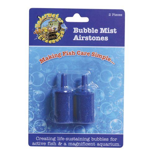 Underwater Treasures Bubble Mist Airstone - Cylindrical - 2 pk