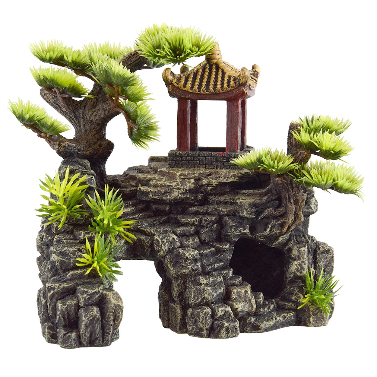 Underwater Treasures Temple On Rock