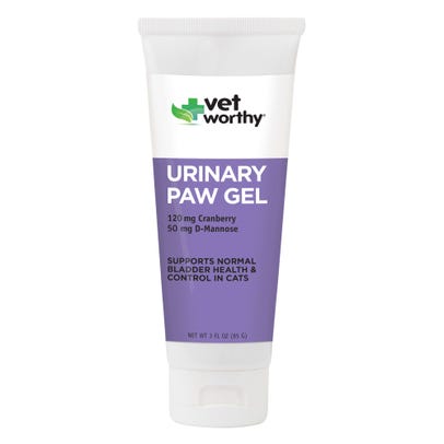 Vet Worthy First Aid Urinary Paw Gel Aid Cat Healthcare - 3 oz Gel Tube